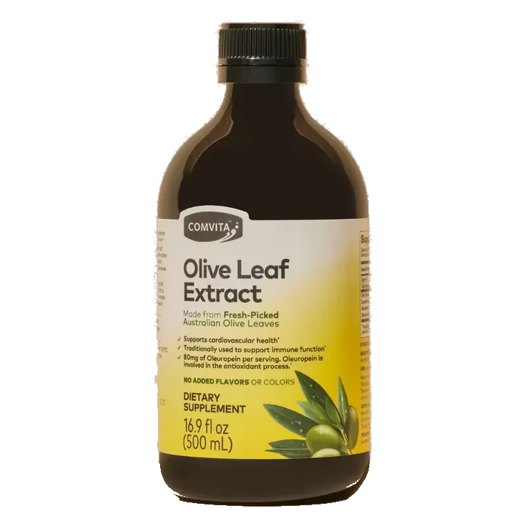 The 500 mL bottle of Comvita Olive Leaf Extract, as photographed by the seller